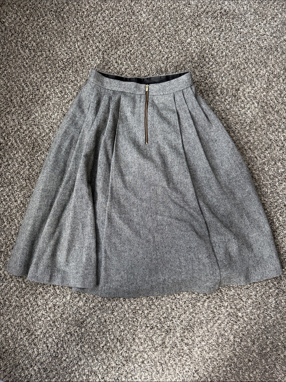 Banana Republic Tall Wool Tweed Midi Skirt - Picture 3 of 6